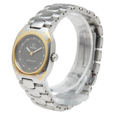 オメガ シーマスター ポラリス 腕時計 クオーツ グレー文字盤 ステンレススチール メッキ レディース OMEGA 【中古】